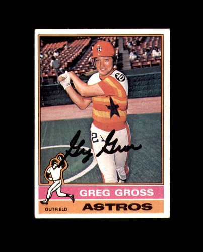 Greg gross hand signed 1976 - greg,
